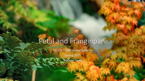 Thumbnail for Lecture 20 - Frangipani