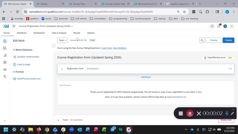 Thumbnail for How to automatically update rosters with registration data (Qualtrics)