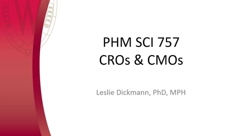 Thumbnail for CROs and CMOs