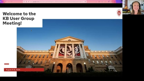 Thumbnail for Welcome to the KB User Group Meeting