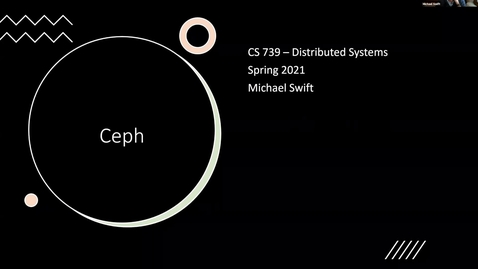Thumbnail for Lecture 21 - Ceph