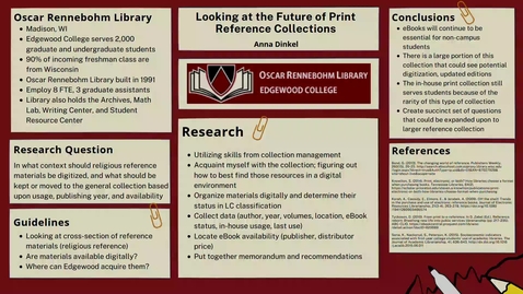 Thumbnail for entry Looking at the Future of Print Reference Collections