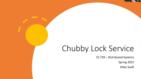 Thumbnail for Lecture 14 - Chubby