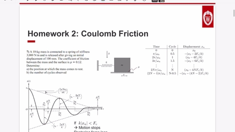 Thumbnail for Vibrations Lecture 09: Unbalance and Base Excitation