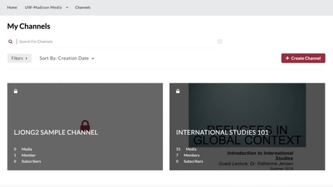Thumbnail for Create Kaltura Channel Playlist to correspond with Modules
