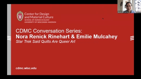 Thumbnail for entry CDMC Conversation Series: Nora Renick Rinehart and Emilie Mulcahey