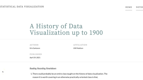 Thumbnail for Week 14 [4] A History of Data Visualization up to 1900