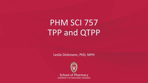 Thumbnail for TPP and QTPP