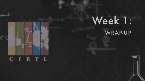 Thumbnail for Week 1 Wrap Up