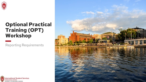 Thumbnail for OPT Workshop: Reporting Requirements