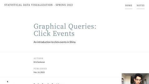 Thumbnail for Week 5 [2] Graphical Queries: Click Events