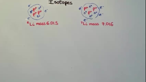 Thumbnail for entry Isotopes and Atomic Mass