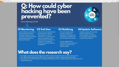 Thumbnail for Manning , CSOC Virtual Poster Presentation