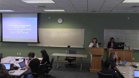 Thumbnail for Day 2: Sample Size and Statistical Analysis Plans - C. Patterson