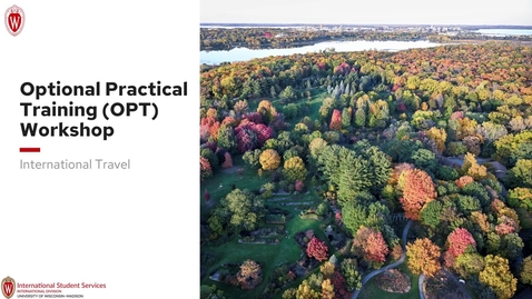 Thumbnail for  OPT Workshop:  Travel and OPT