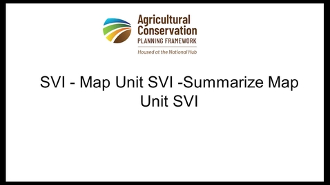 Thumbnail for 9b - SVI - Map Unit SVI -Summarize Map Unit SVI