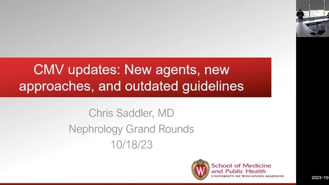 Thumbnail for CMV updates: New agents, new approaches, and outdated guidelines (Saddler)