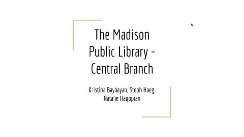 Thumbnail for entry Madison Public Library Central Report -2