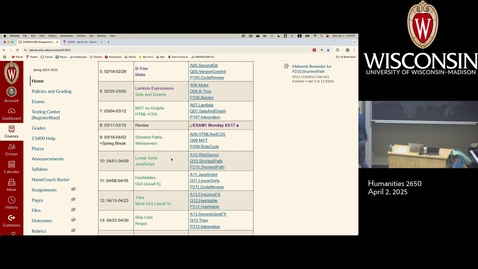 Thumbnail for Week 10.1 (Wednesday) Lec004