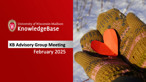 Thumbnail for KB Advisory Meeting - February 2025