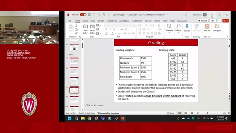 Thumbnail for entry F23 - ME 340 - Xu - Lec 24 - 2023.12.06