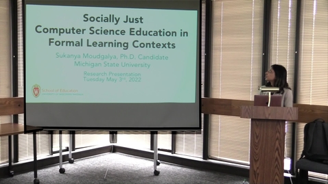 Thumbnail for C &amp; I Job Talk -  05.03.22 - Sukanya Moudgalya