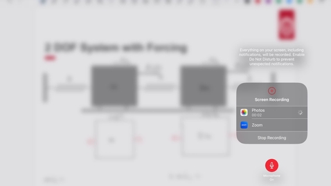Thumbnail for Vibrations Lecture 14:  Forced Response of a two DOF System