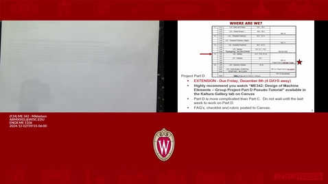 Thumbnail for (F24) ME 342, 12-2-2024 Lecture