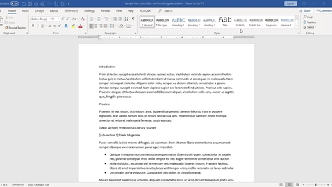 Thumbnail for Portfolio Formatting_1_Section Breaks and Page Numbering