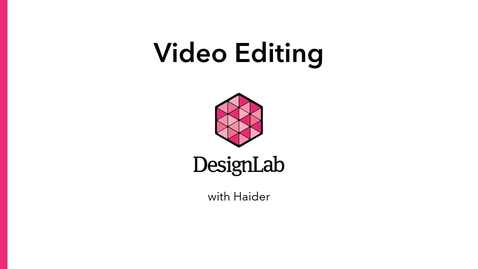 Thumbnail for Editing Video Projects