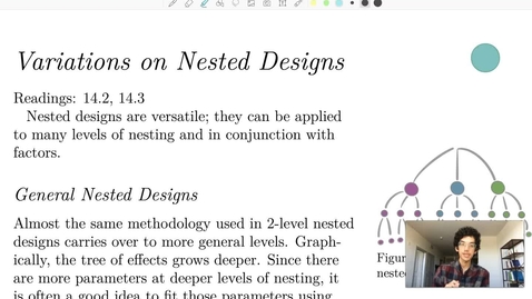 Thumbnail for Week 14 [2] Variations on Nested Designs