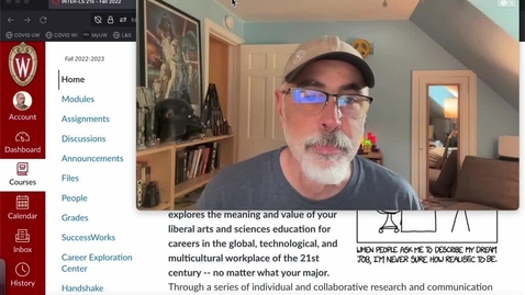 Thumbnail for INTER-LS 215 introduction screencast by Professor Downey 2022-09-07