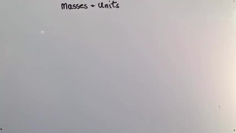 Thumbnail for Masses and Units (v2)