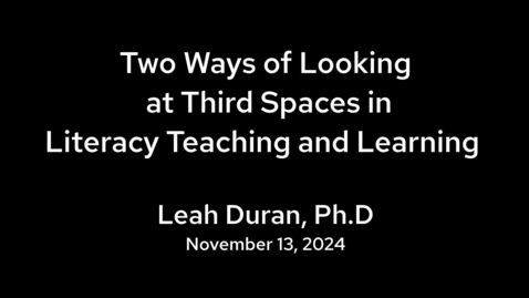 Thumbnail for C&amp;I Job Talk -11.13.24 - L. Duran