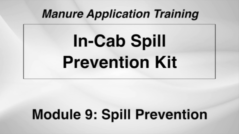Thumbnail for entry L WS DS M9-6 In-Cab Spill Prevention Kit