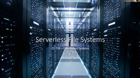 Thumbnail for Lecture 16 - XFS