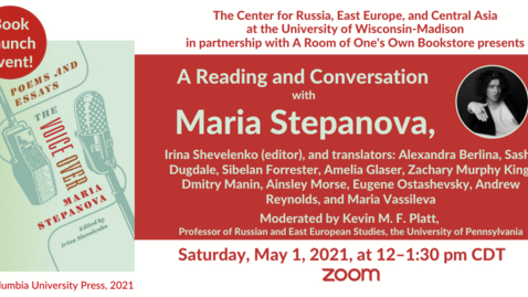 Thumbnail for entry Event Recording of Book Launch  of Maria Stepanova's The Voice Over 