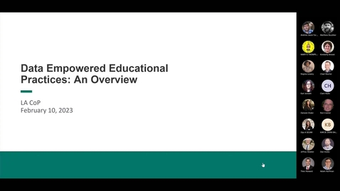 Thumbnail for Data Empowered Educational Practices: an Overview [DEEP] (Feb-10-2023) LA CoP