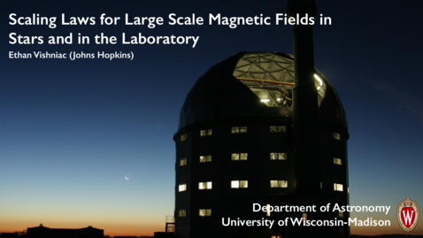 Thumbnail for Scaling Laws for Large Scale Magnetic Fields in Stars and in the Laboratory