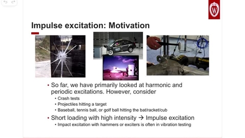 Thumbnail for Vibrations Module 10: Impulse and General Excitation