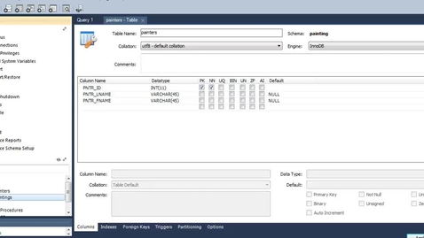 Thumbnail for Creating FKs in Workbench PC