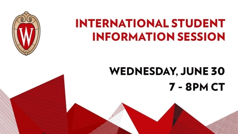 Thumbnail for entry International Student Information Session