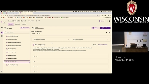 Thumbnail for Week 11.3 (Monday) Lec001