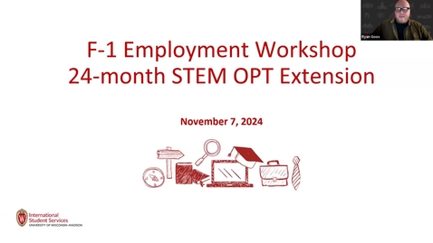Thumbnail for Fall 2024 STEM OPT Extension Workshop