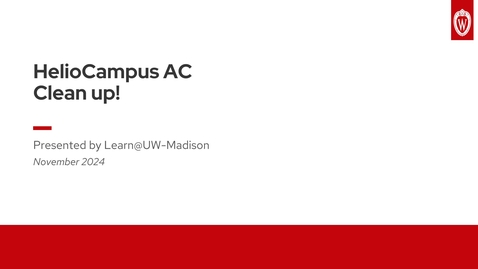 Thumbnail for HelioCampus AC - Clean Up!
