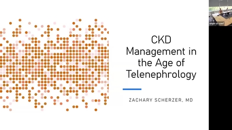 Thumbnail for 10/1 - Nephrology Grand Rounds: CKD Management in the Age of Telenephrology