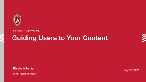 Thumbnail for Guiding Users to Your Content
