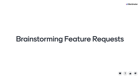 Thumbnail for Submitting Feature Requests