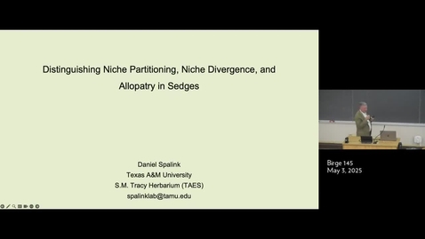 Thumbnail for Givnishfest 05/03/25 talk 13: Daniel Spalink