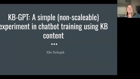 Thumbnail for KB-GPT: A Simple (Non-scaleable) Experiment in Chatbot Training Using KB Content